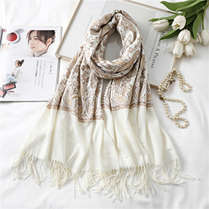 Cashmere shawl embroidered temperament scarf