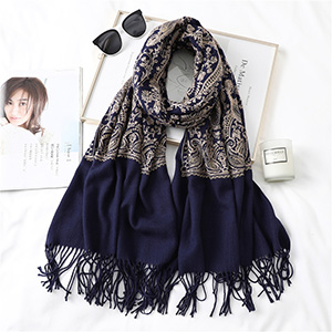 Cashmere shawl embroidered temperament scarf