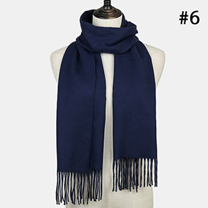 Long plaid scarf cashmere shawl