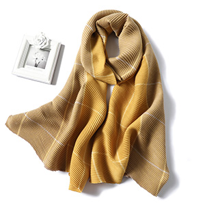 Color block plaid cashmere scarf
