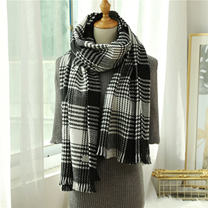 New plaid shawl cashmere scarf