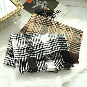 New plaid shawl cashmere scarf