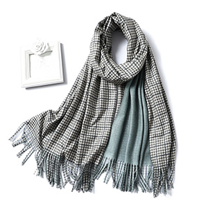 Pure color double side warm scarf wholesale