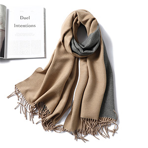 Winter thick solid color cashmere scarf