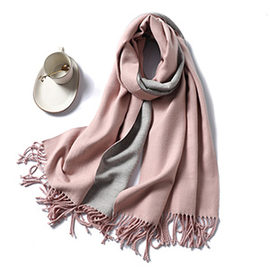 Winter thick solid color cashmere scarf