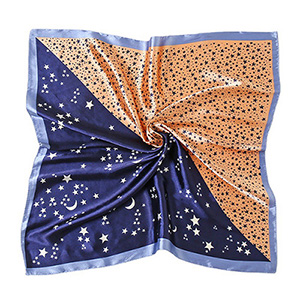 wholesale scarves silk stars wild 60cm square scarf supplier