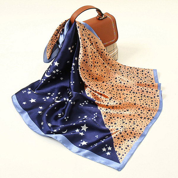 wholesale scarves silk stars wild 60cm square scarf supplier