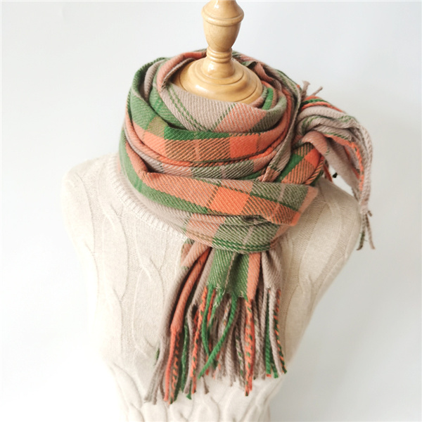 Autumn and winter Plaid Scarf women warm shawl couple scarf