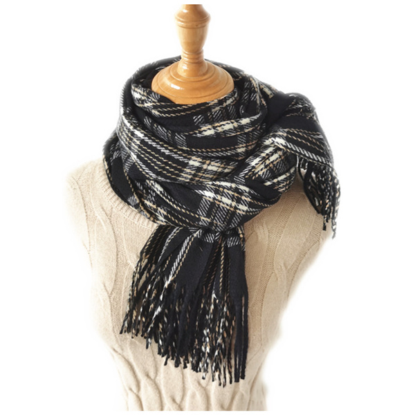 Cashmere Plaid autumn winter new classic Plaid Scarf couple shawl