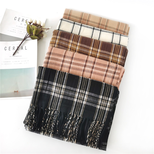 Cashmere Plaid autumn winter new classic Plaid Scarf couple shawl