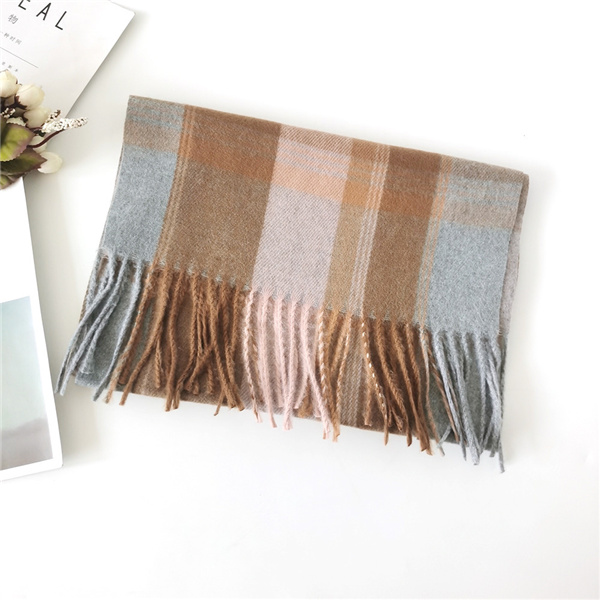 Cashmere classic Plaid Scarf women shawl men scarf lovers