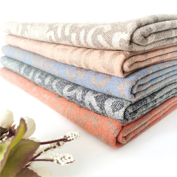 Cashmere autumn and winter new letter jacquard five star warm scarf