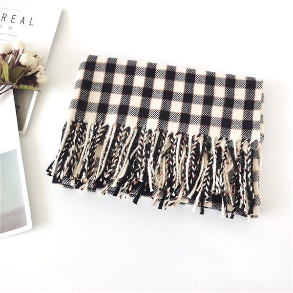 Imitation cashmere scarf winter Plaid Scarf Korean warm couple Shawl Scarf