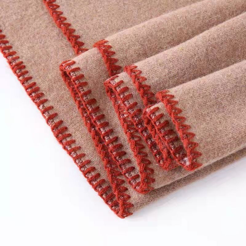 Winter Korean versatile cashmere scarf women solid color paper cashmere