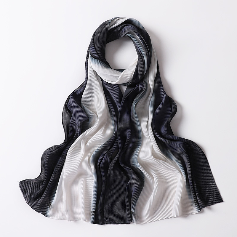 Pearl Chiffon wrinkled scarf scarf gorgeous printed silk scarf in spring and summer