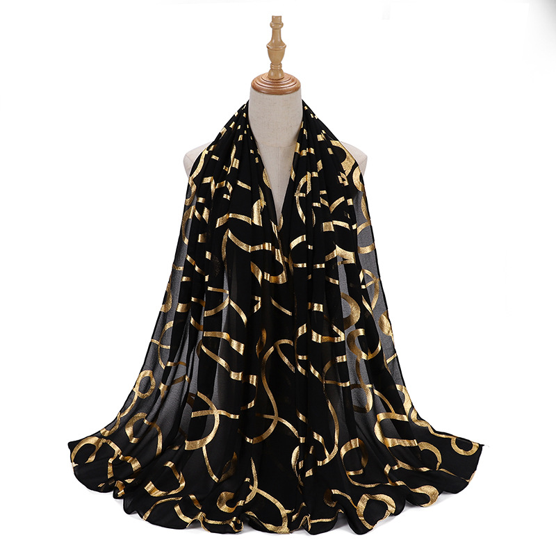 Bronzed scarf and headscarf can be used as shawl long towel and shawl wholesale