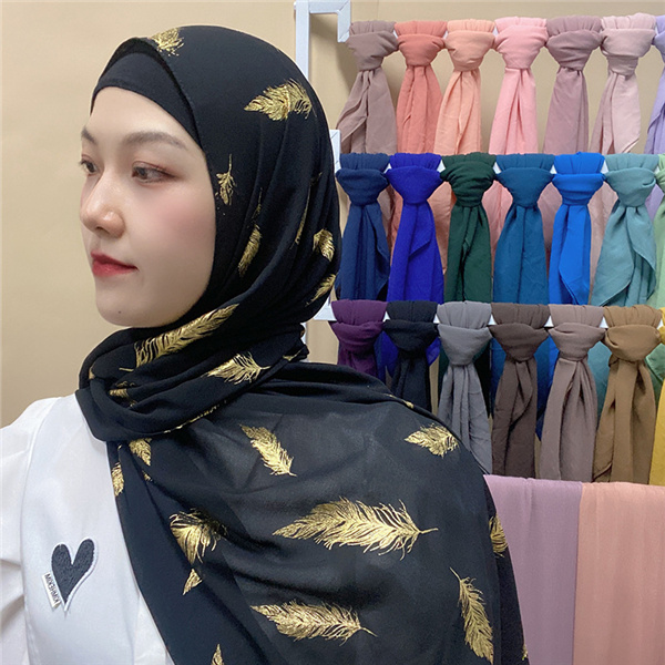 Bronzed scarf and headscarf can be used as shawl long towel and shawl wholesale