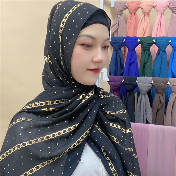 Bronzed scarf and headscarf can be used as shawl long towel and shawl wholesale