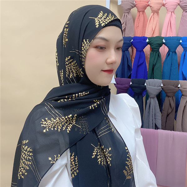 Bronzed scarf and headscarf can be used as shawl long towel and shawl wholesale