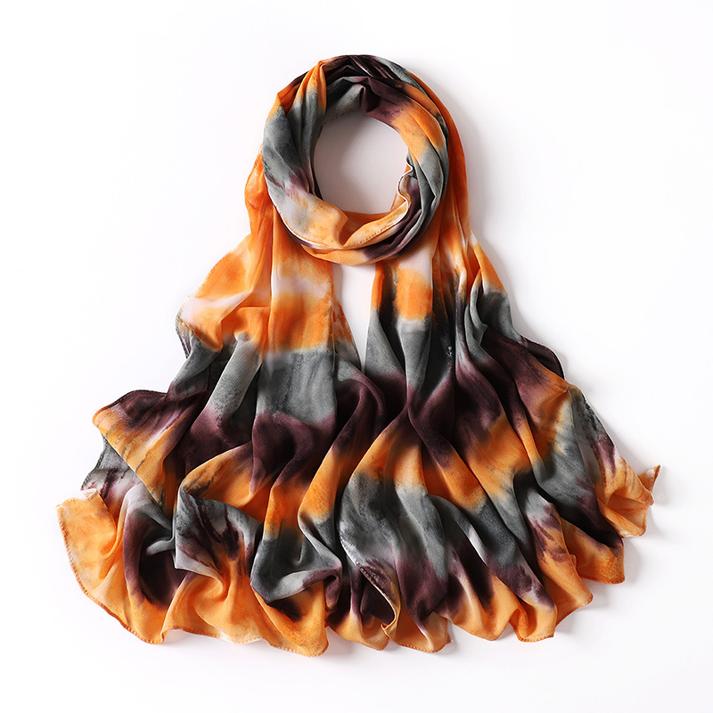 Tourism Baotou scarf pearl Chiffon color scarf silk scarf wholesale