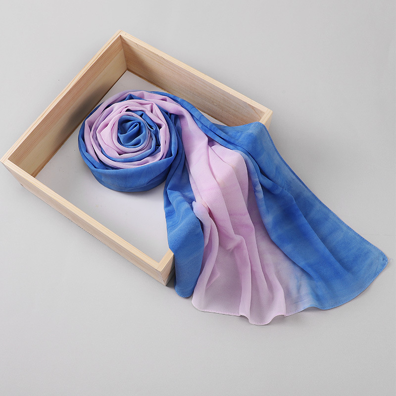 Tourism Baotou scarf pearl Chiffon color scarf silk scarf wholesale