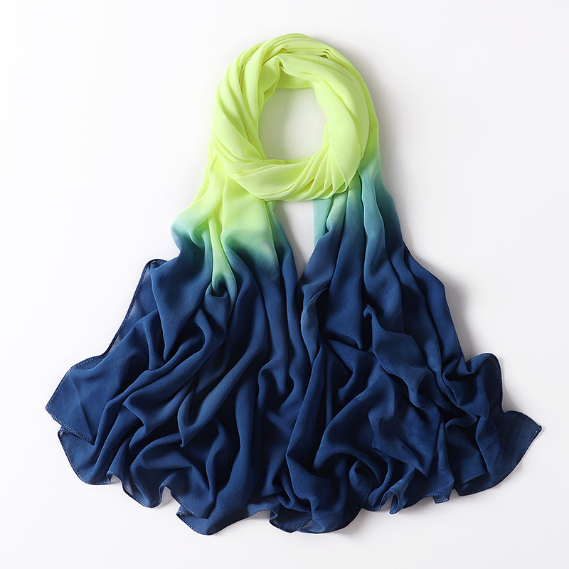 Tourism Baotou scarf pearl Chiffon color scarf silk scarf wholesale