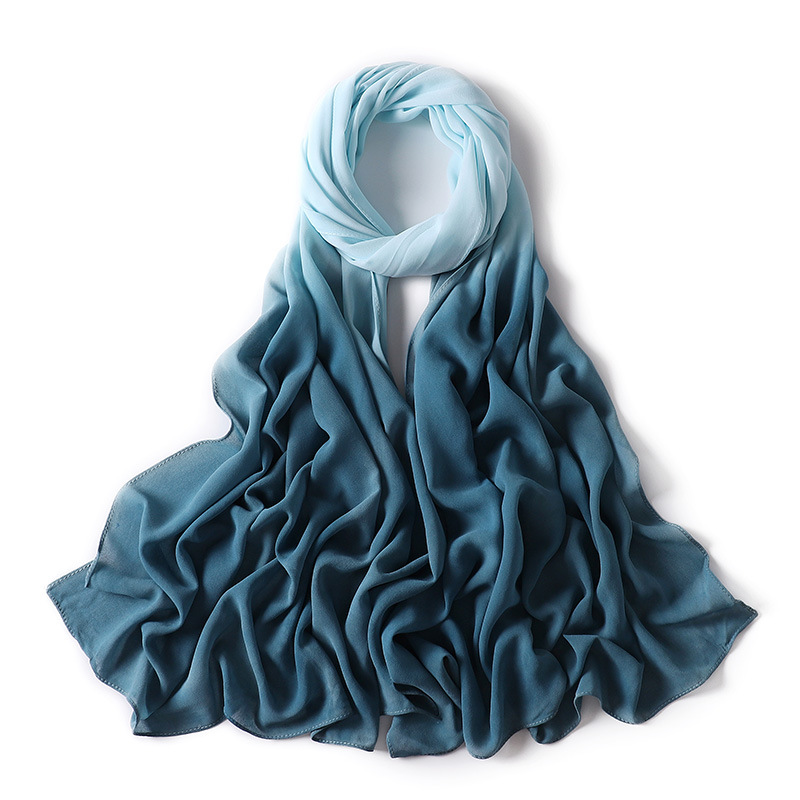 Tourism Baotou scarf pearl Chiffon color scarf silk scarf wholesale