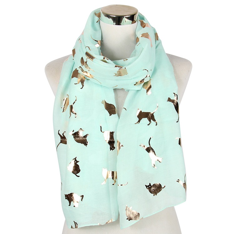 Cat bronzing scarf animal scarf shawl wholesale