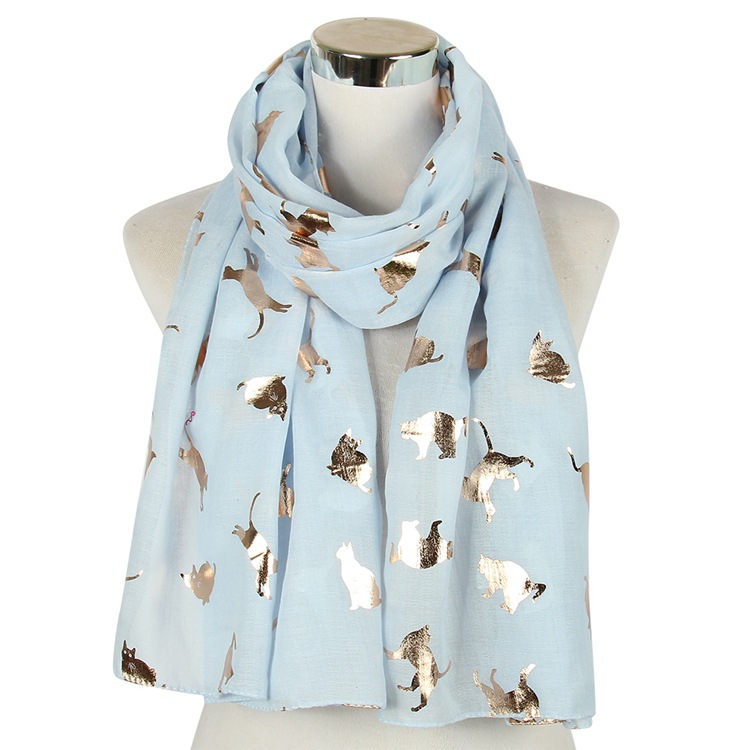 Cat bronzing scarf animal scarf shawl wholesale
