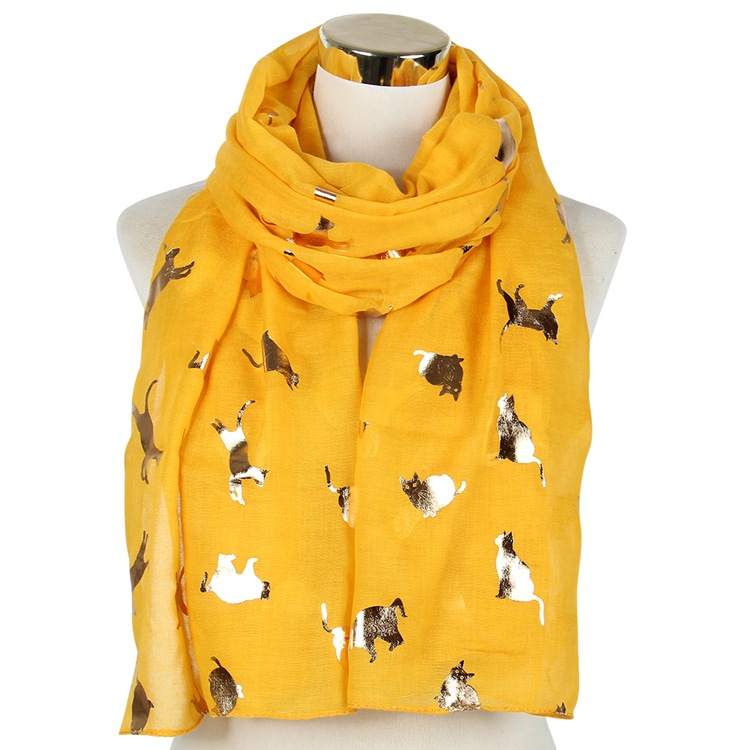 Cat bronzing scarf animal scarf shawl wholesale