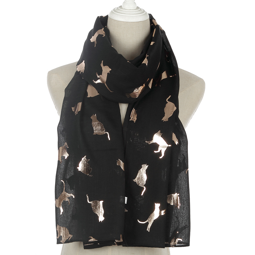 Cat bronzing scarf animal scarf shawl wholesale