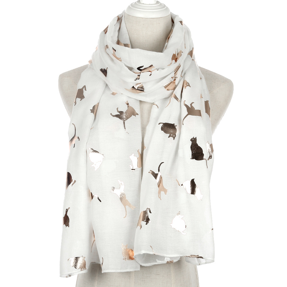 Cat bronzing scarf animal scarf shawl wholesale