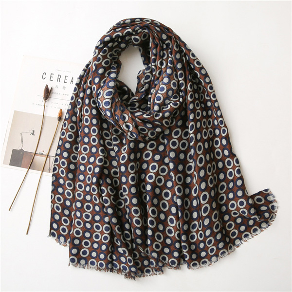 2021 new cotton scarf polka dot scarf Cheap