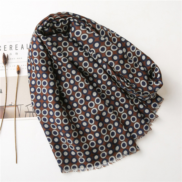 2021 new cotton scarf polka dot scarf Cheap