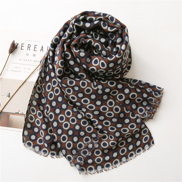 2021 new cotton scarf polka dot scarf Cheap