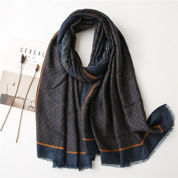 Men cotton scarf factory geometric cotton linen silk scarf