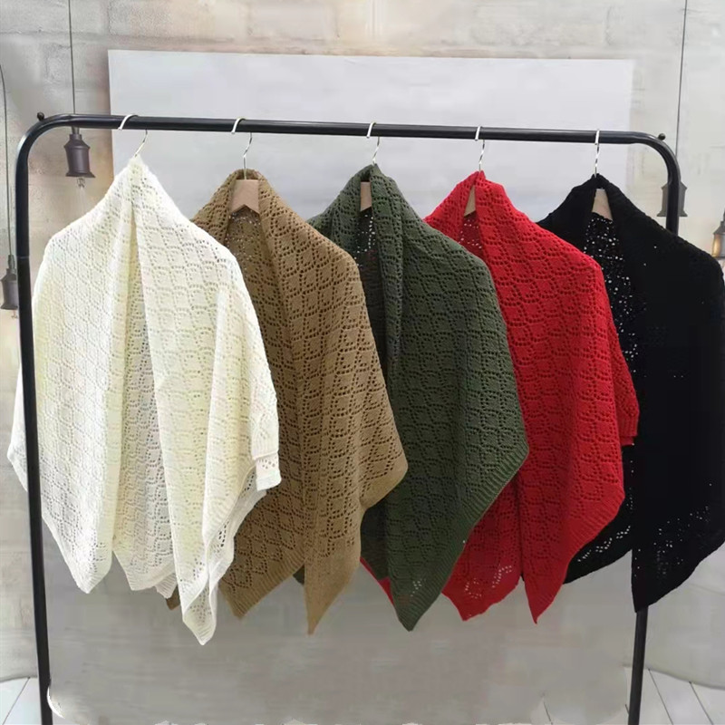 New thick knit lily square scarf phoenix 105 knitted square scarf shawl women