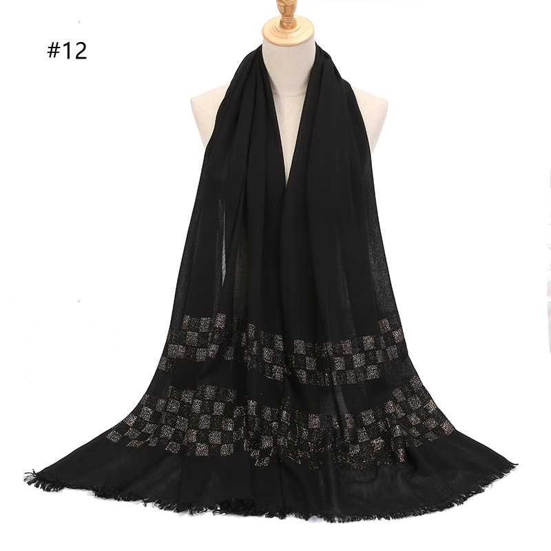 Cotton gradient printing ladies scarf can shawl warmth fashion scarf wholesale