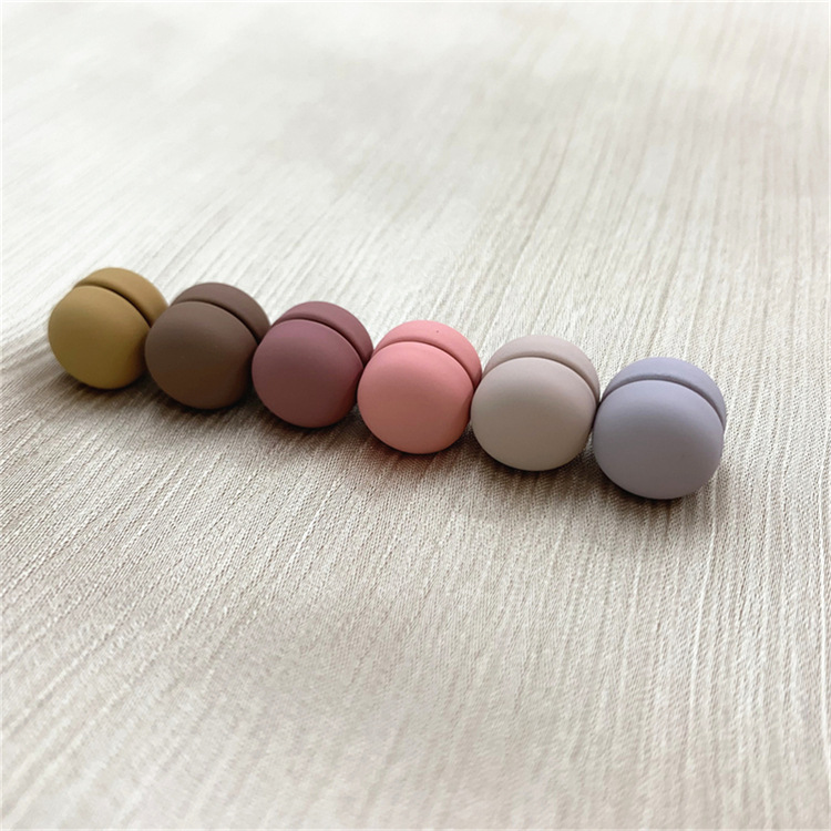 Macron round scarf buckle yarn silk scarf accessories shawl cufflinks hair buckle