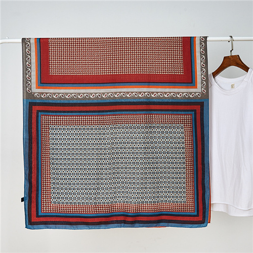 Cotton and linen scarf female wave dot printing thermal shawl spot long scarf gauze wholesale