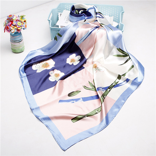 Silk scarf cashew print small square scarf gift European and American scarf shawl wholesale