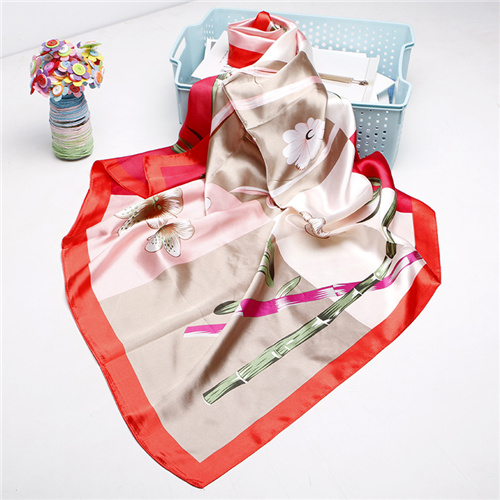 Silk scarf cashew print small square scarf gift European and American scarf shawl wholesale