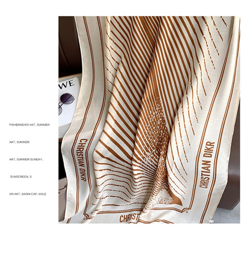 Korean style cotton and linen scarf geometric color matching gauze scarf women fashion simple shawl wholesale