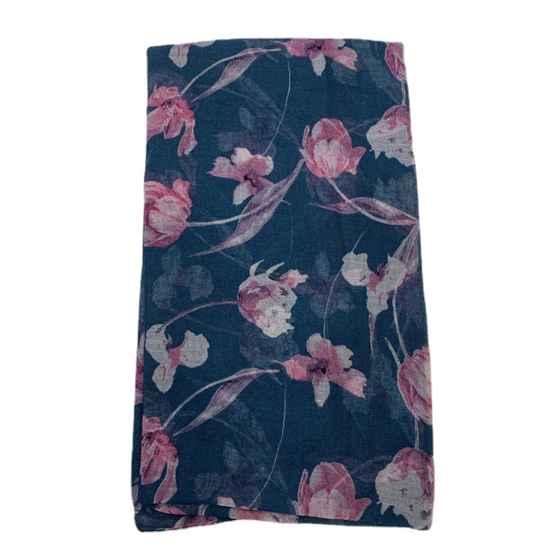 Balinese floral print scarf headdress long scarf Baotou gauze scarf wholesale