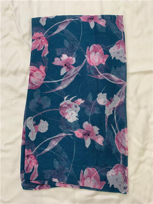 Balinese floral print scarf headdress long scarf Baotou gauze scarf wholesale