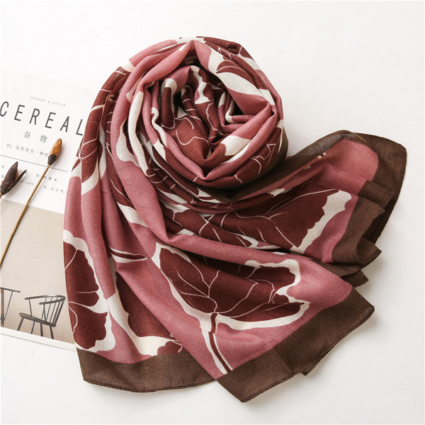 Wholesale Cotton linen scarf women fashion printing long shawl