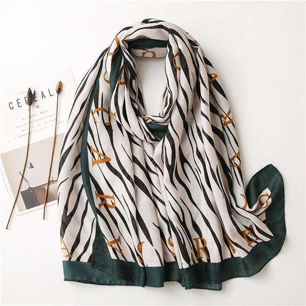 Wholesale Cotton Scarves Stripe Cotton Linen Women scarf China