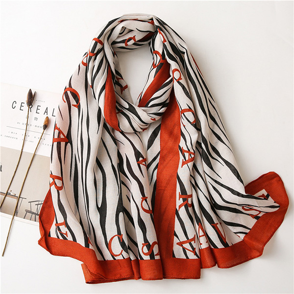 Wholesale Cotton Scarves Stripe Cotton Linen Women scarf China