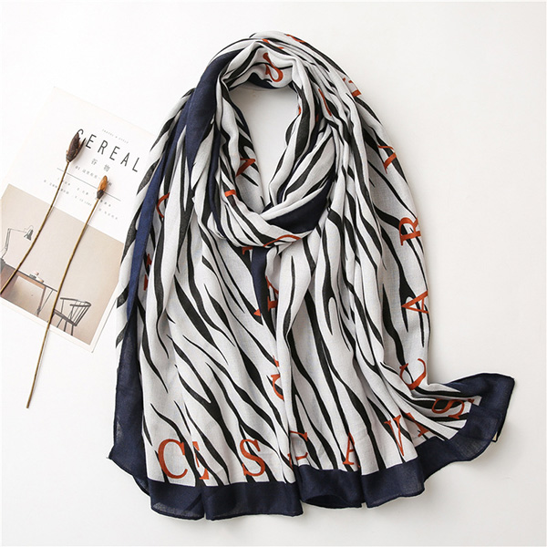 Wholesale Cotton Scarves Stripe Cotton Linen Women scarf China