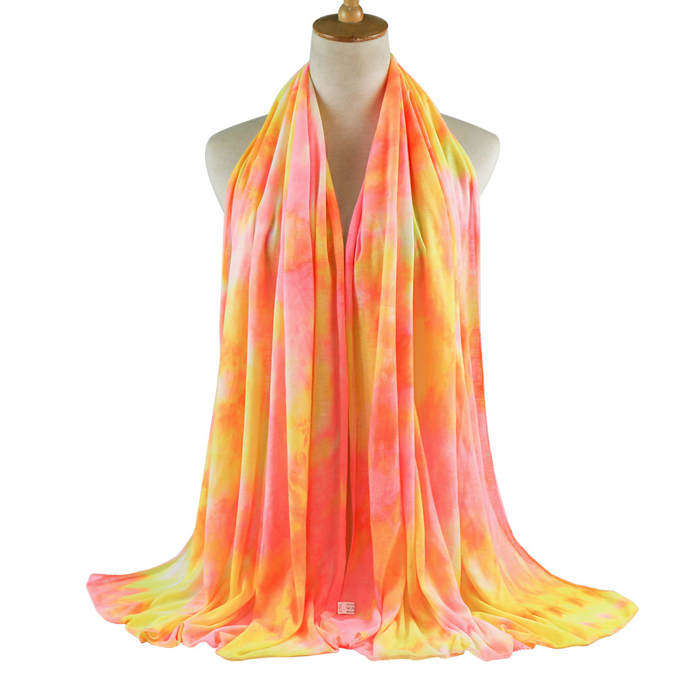 Tie-dyed modal jersey women wholesale scarf